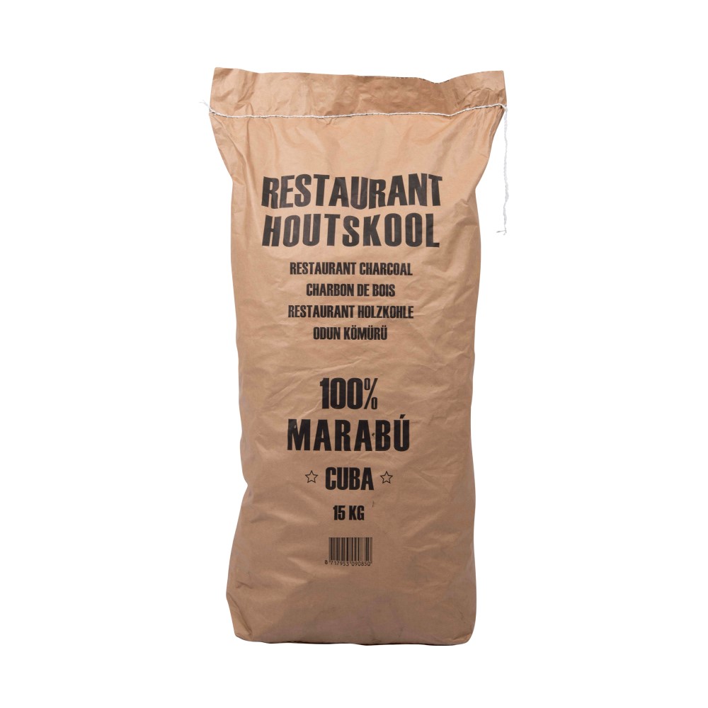 Dammers restaurant houtskool 15kg - Cubaanse Marabu