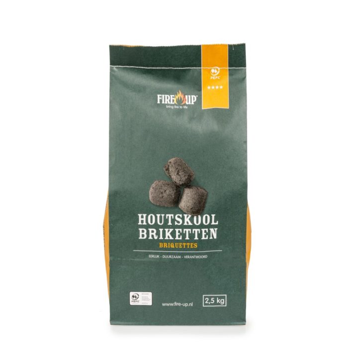 Fire-Up Premium Houtskoolbriketten 2,5 kg