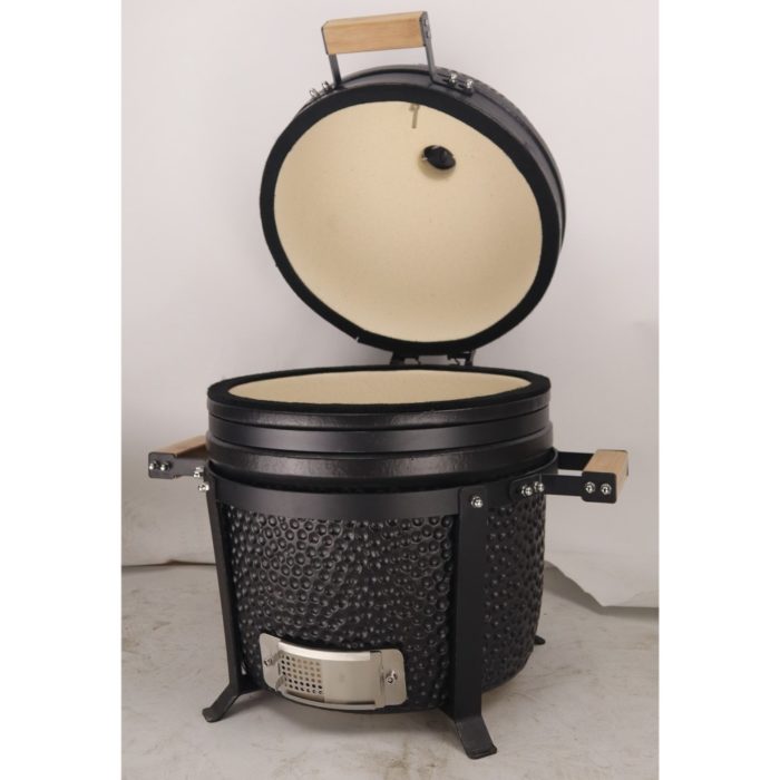 Century Grill Kamado Black Ø38 cm COMPLEET kopen bij HoutskoolXXL.nl - detail open